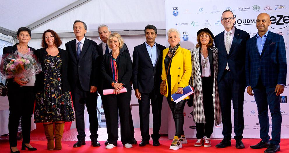 Les équipes derrière l'organiosation du Festival Les Gourmand'Eze
